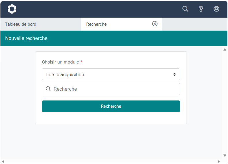 Cliquez pour agrandir Formulaire de recherche rapide